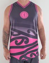 Load image into Gallery viewer, MANAAKI MADE PUHORO BASKETBALL SINGLET