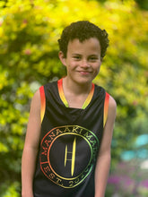 Load image into Gallery viewer, MANAAKI MADE 2.0 KIDS BASKETBALL SINGLET