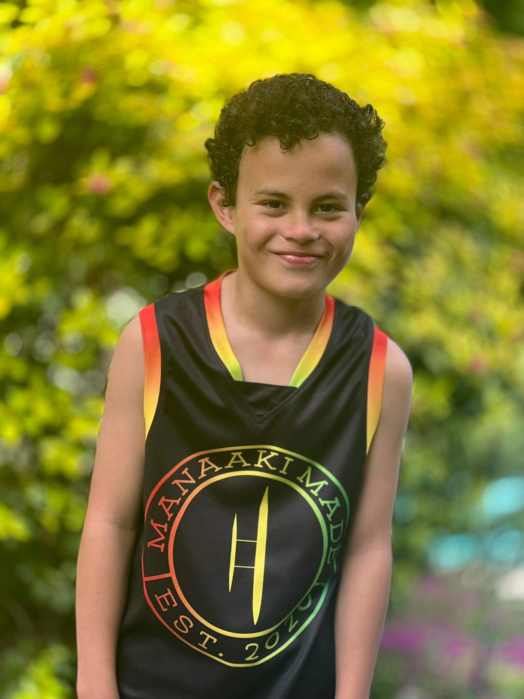MANAAKI MADE 2.0 KIDS BASKETBALL SINGLET
